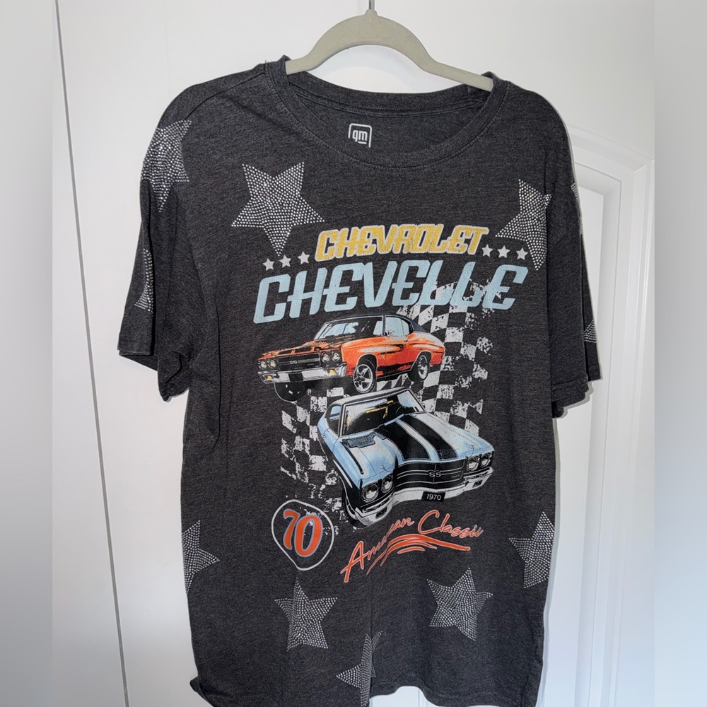 Embellished rhinestone stars: Chevrolet Chevelle Graphic T-Shirt